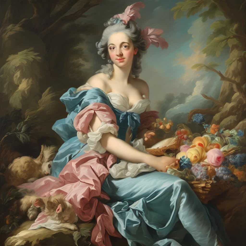 Ομορφη, ρομαντική εικόνα με ζωγραφική πορτρέτου γυναίκας σε φυσικό περιβάλλον, αναδεικνύοντας τη δύναμη της μορφής και του χρώματος.