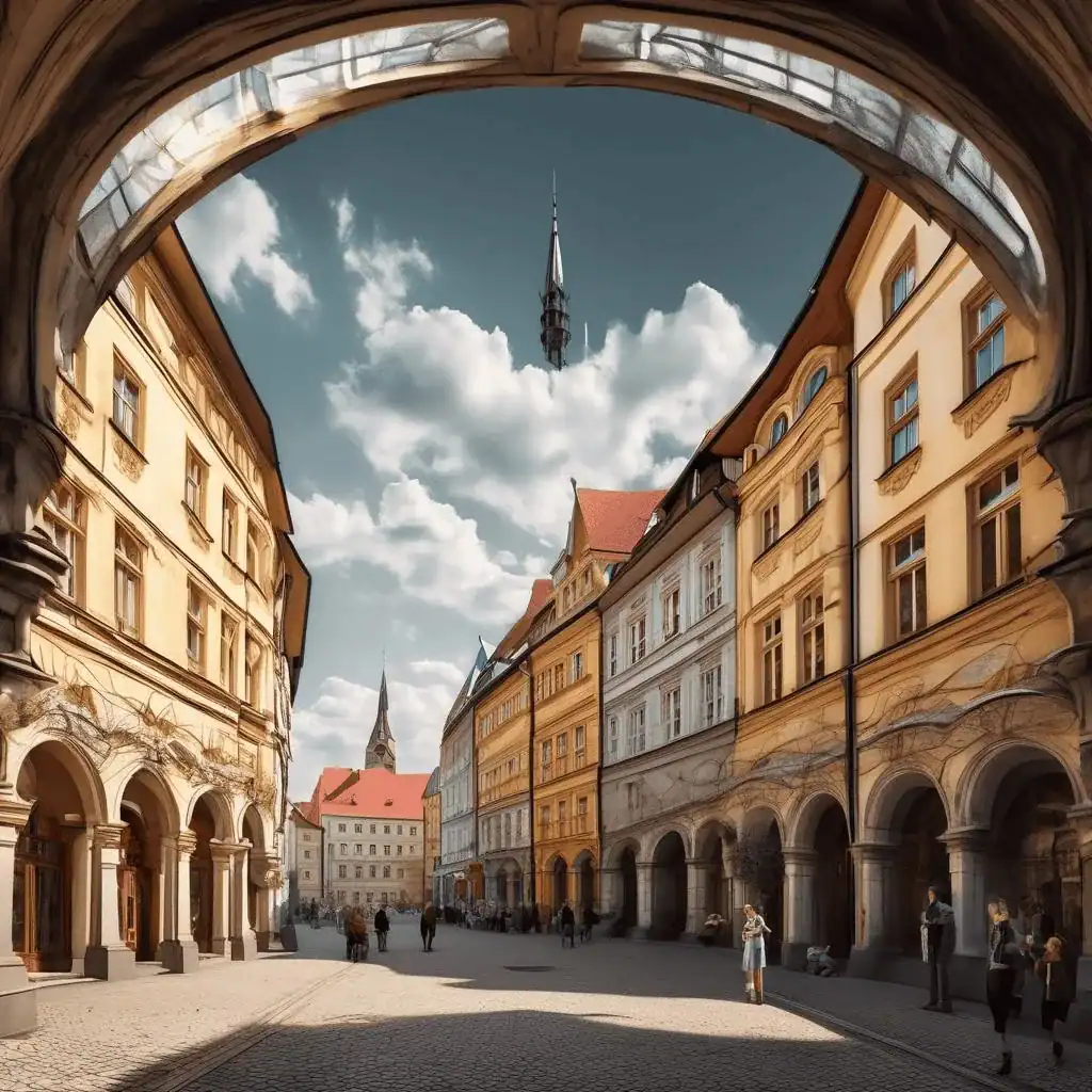 Courtyard in Sibiu – Mihai Sârbulescu